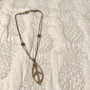 Lucky Brand peace necklace